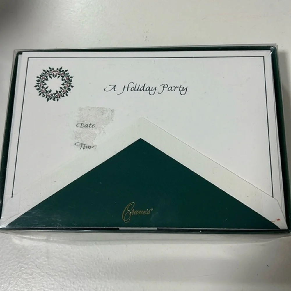 Crane Holiday Party Invitation set of 10